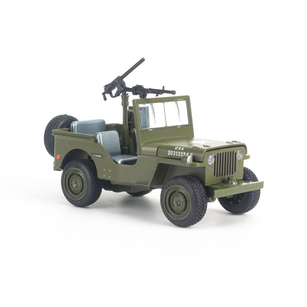 Mô hình xe Jeep 1941 Willys Convertible 1:32 Military Force