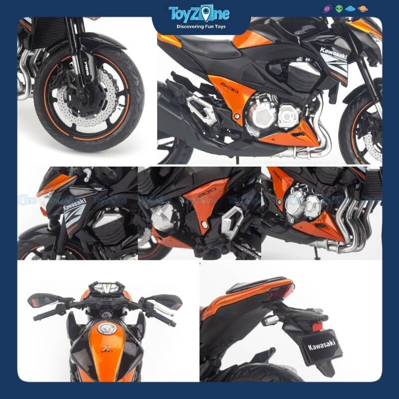 Mô hình xe Kawasaki Z800 2013 1:12 DG Joycity