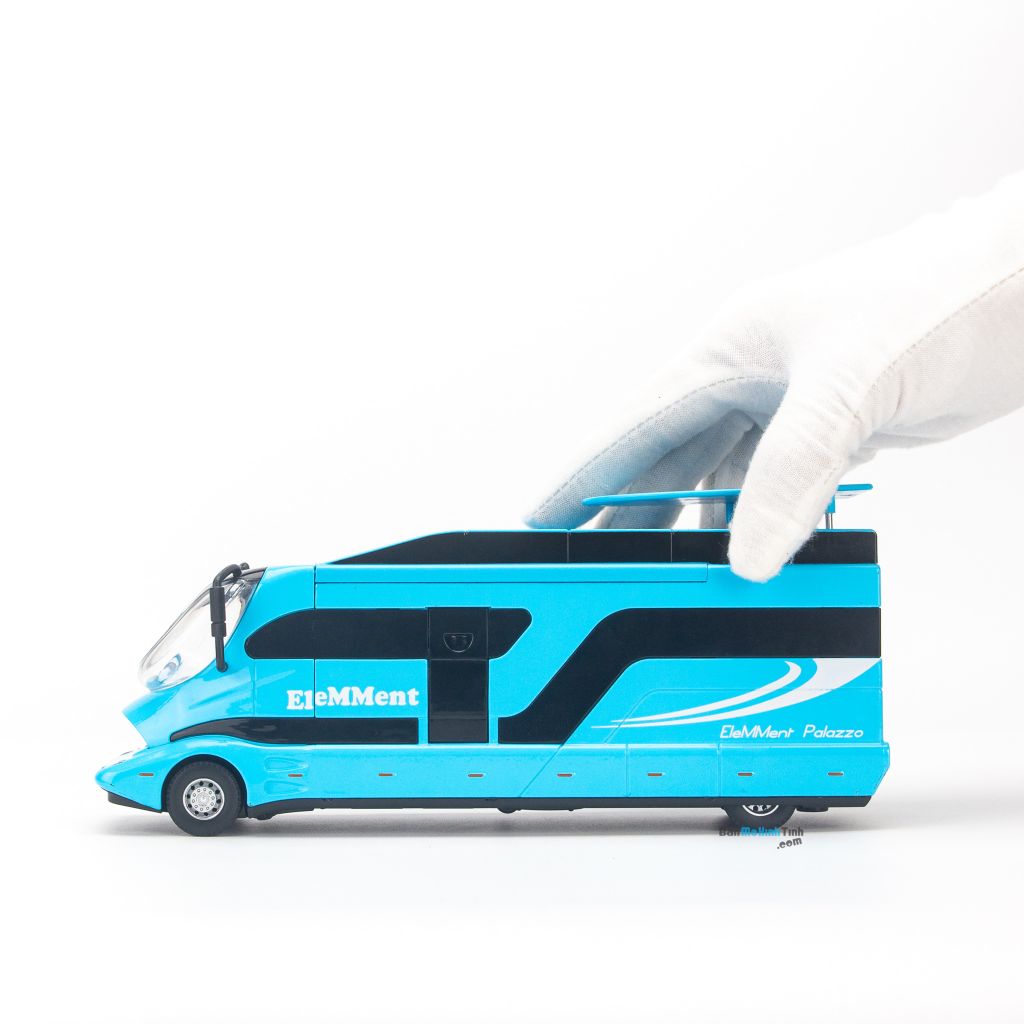 Mô hình xe khách hạng sang chở xe đua Kaiwei Set A