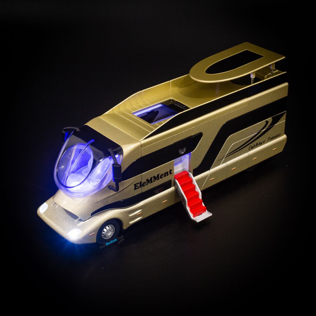 Mô hình xe khách hạng sang chở xe đua Kaiwei Set A