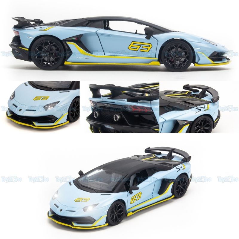 Mô hình xe Lamborghini Aventador SVJ 63 1:24 CCA
