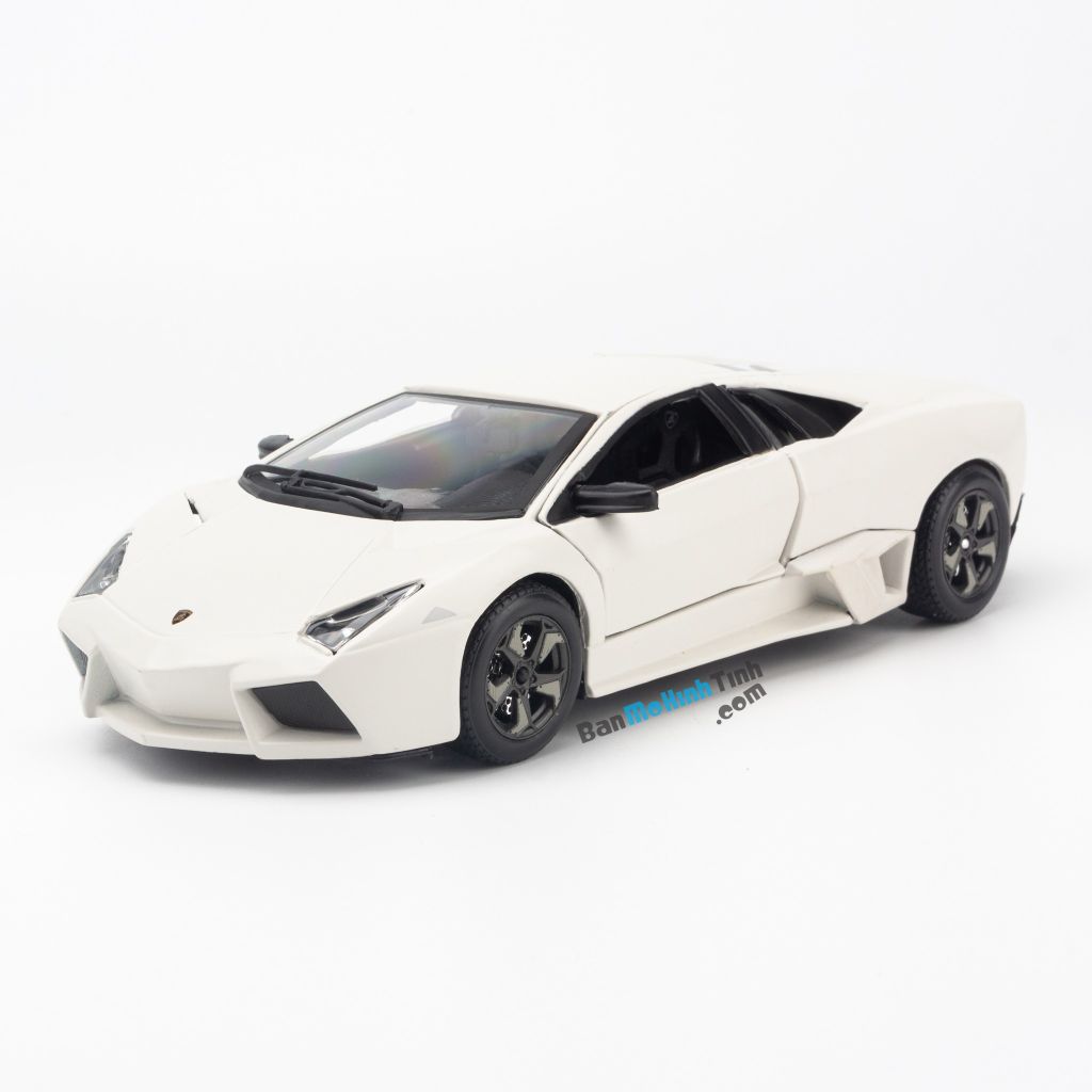 Mô hình xe Lamborghini Reventon 1:24 Bburago Matte White (1)
