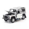 Mô hình xe Land Rover Defender 1:24 Welly Silver (6)