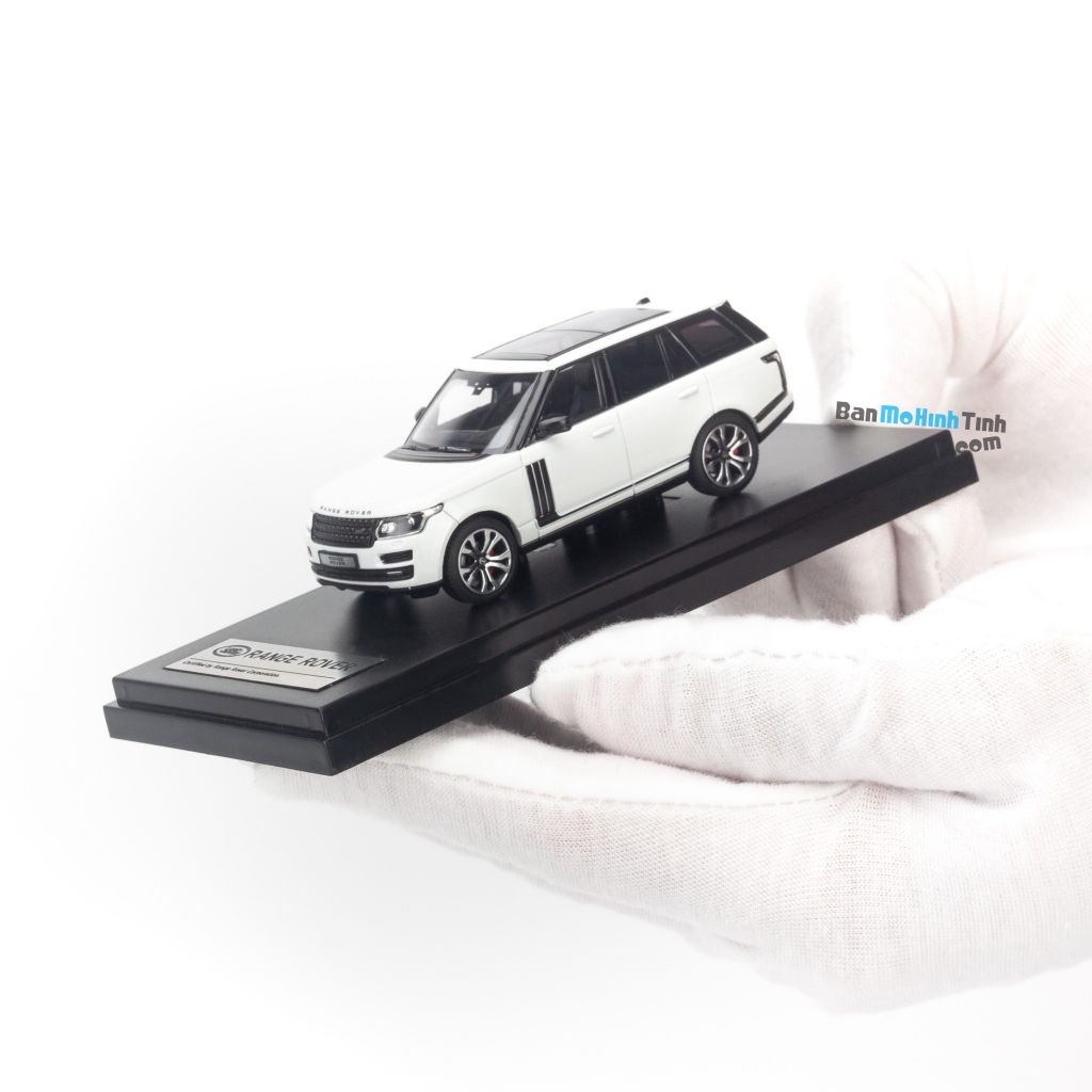 Mô hình xe suv Land Rover Range Rover Autobiography SV 1:64 LCD White (7)