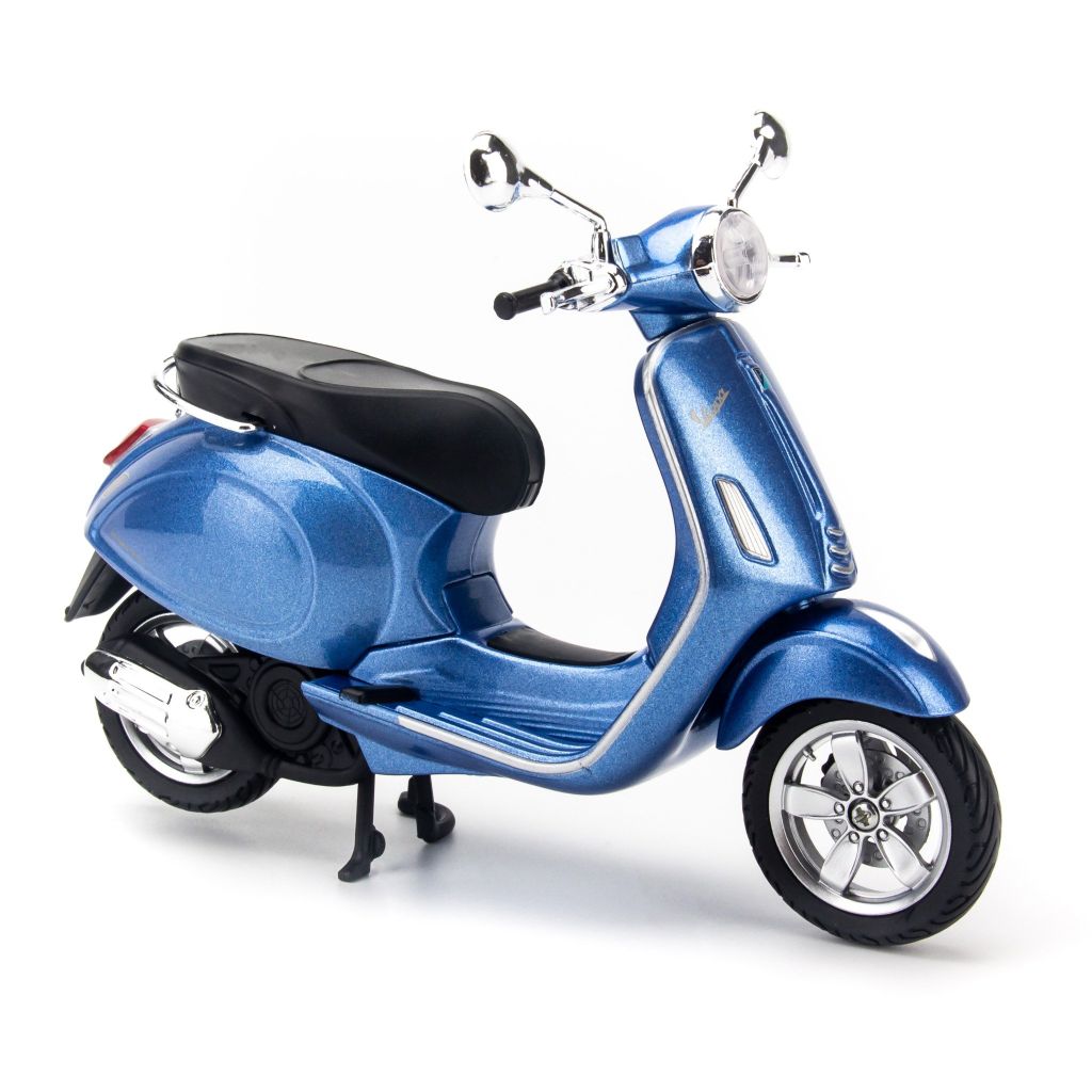 Mô hình xe máy Vespa Primavera 150 1:12 Maisto Blue