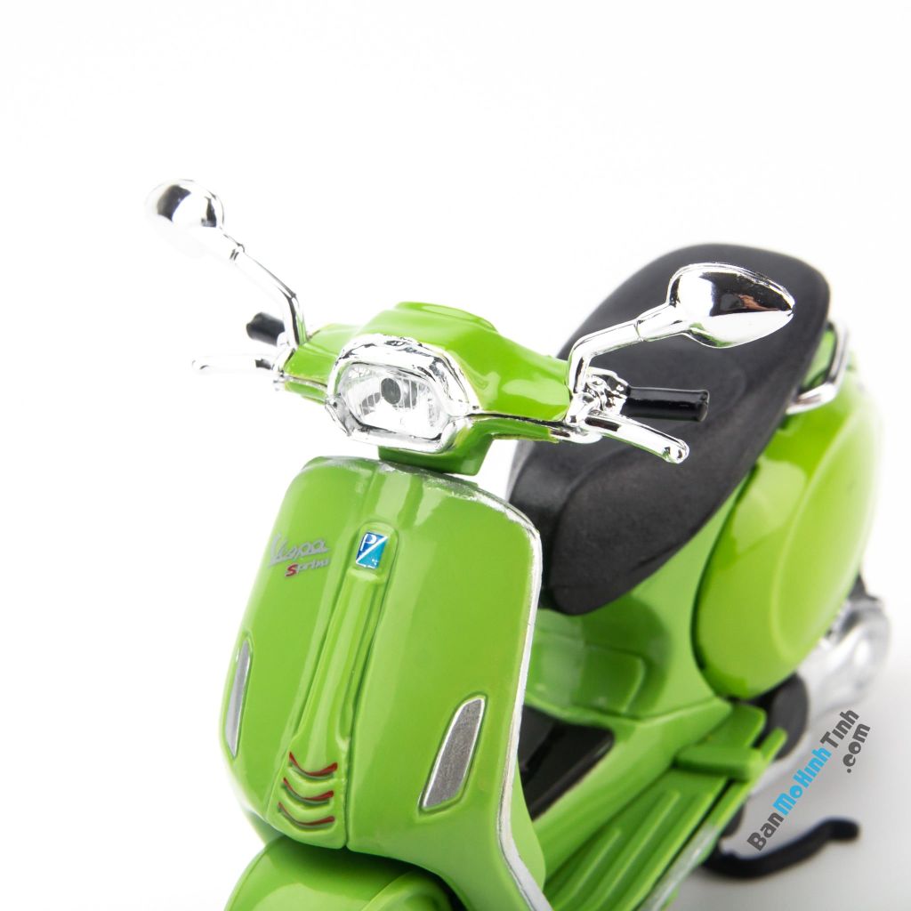 Mô hình xe máy giá rẻ Vespa Sprint 150 ABS 2018 1:18 Maisto Green (10)