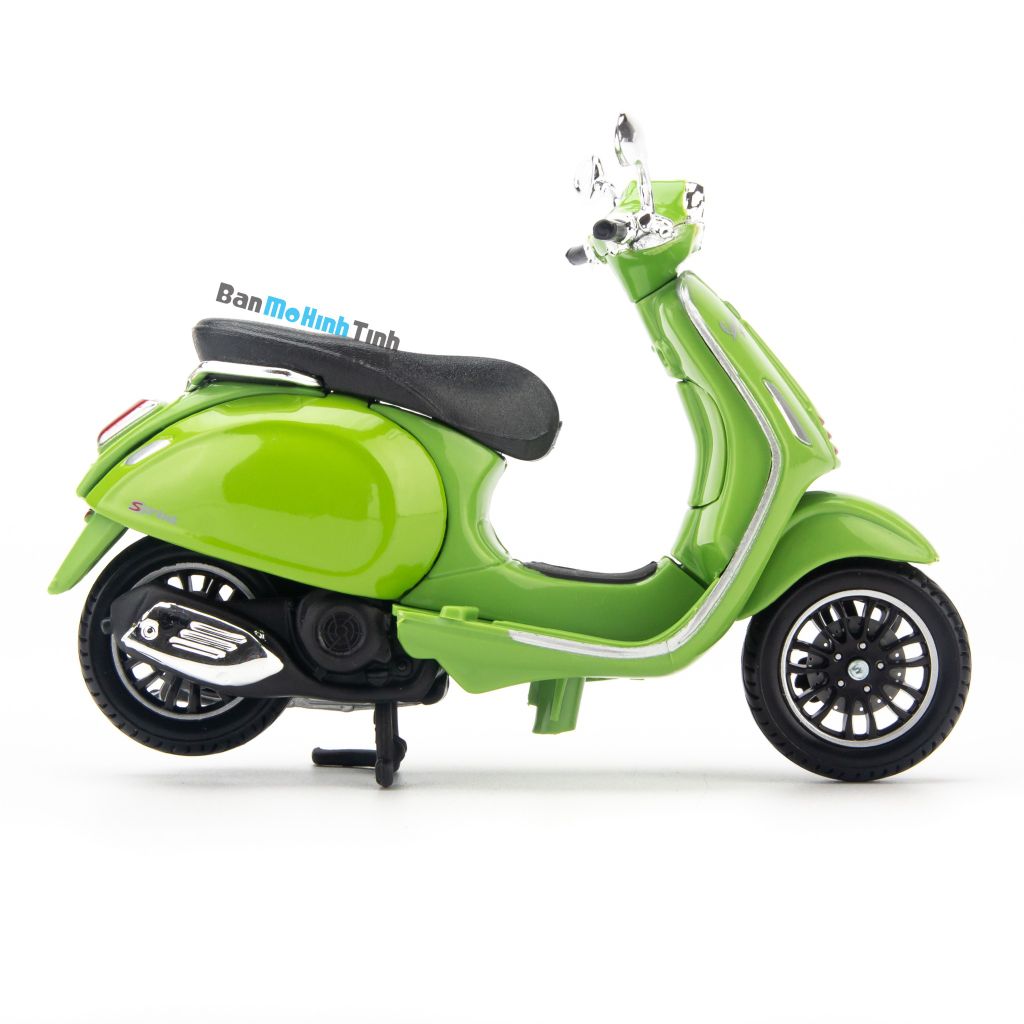 Mô hình xe máy giá rẻ Vespa Sprint 150 ABS 2018 1:18 Maisto Green (3)