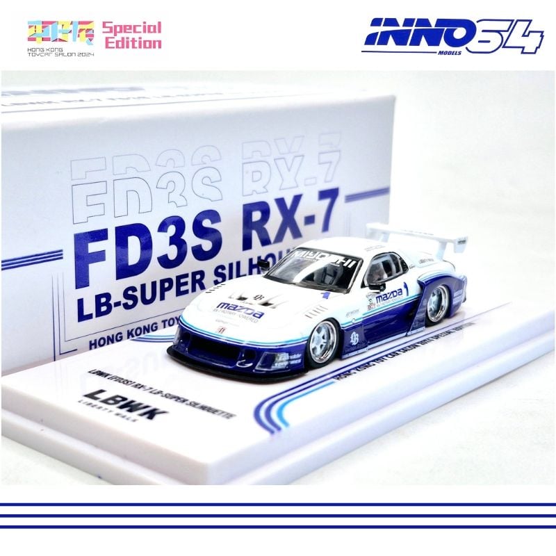 Mô hình xe Mazda RX7 LB-Super Silhouette LBWK 1:64 INNO64