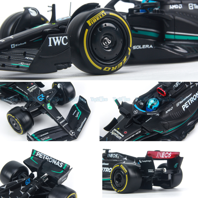  Mô hình xe Mercedes AMG F1 W14E 2023 1:24 Bburago 