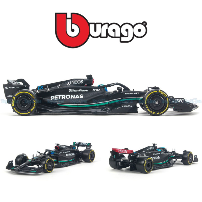  Mô hình xe Mercedes AMG F1 W14E 2023 1:24 Bburago 