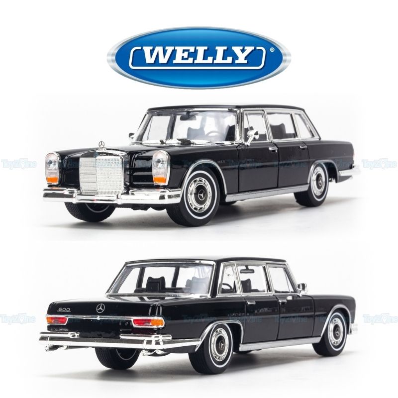 Mô hình xe Mercedes Benz 600 1963 1:24 Welly