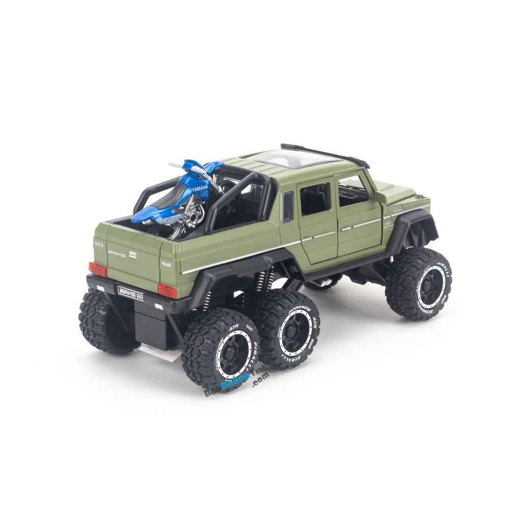 Mô hình xe Mercedes Benz G63 AMG 6x6 Black 1:24 XHD