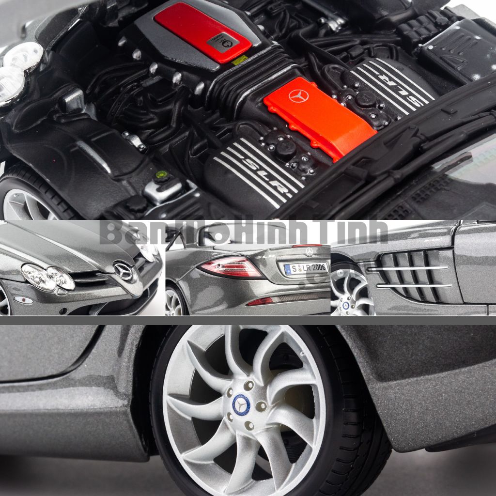 Mô hình xe Mercedes Benz SLR Mclaren 1:18 Maisto Silver (5)