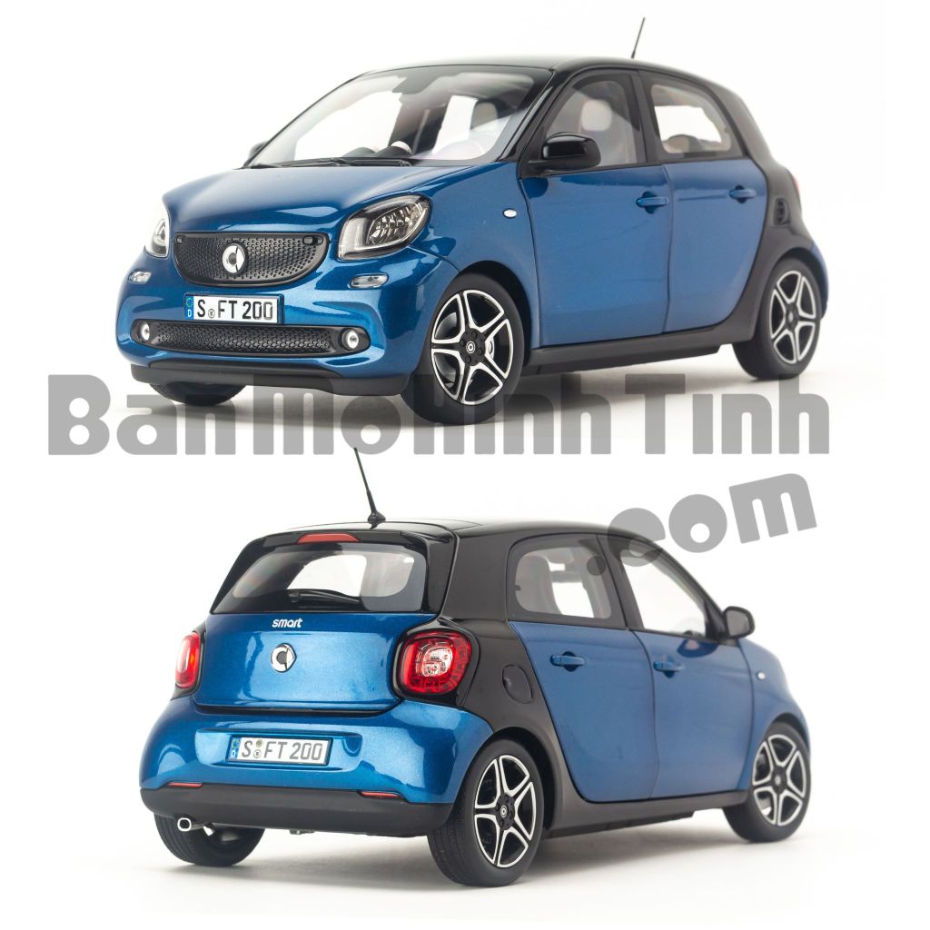 Mô hình xe Mercedes-Benz Smart Forfour 1:18 Norev