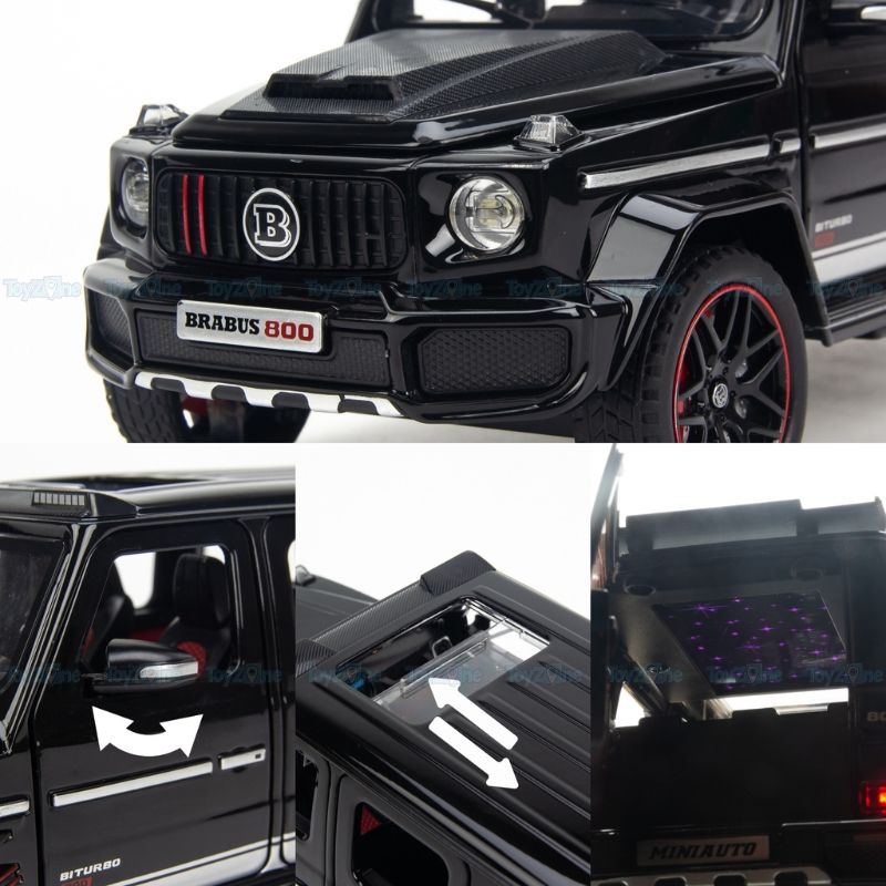 Mô hình xe Mercedes Brabus G800 1:24 Miniauto