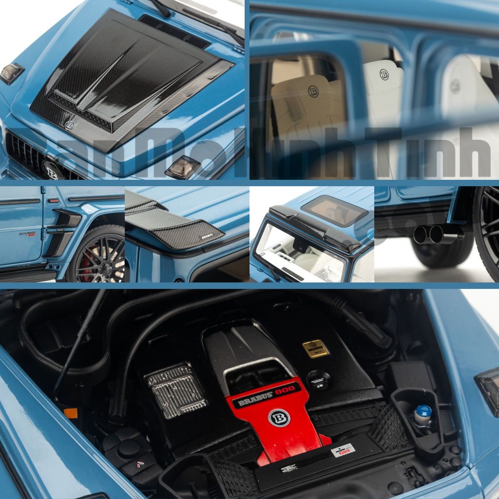 Mô hình xe Mercedes Brabus G800 2020 1:18 Almost Real