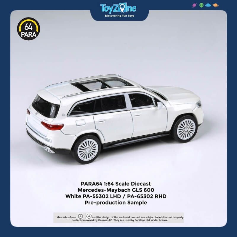 Mô hình xe Mercedes Maybach GLS 600 1:64 PARA64