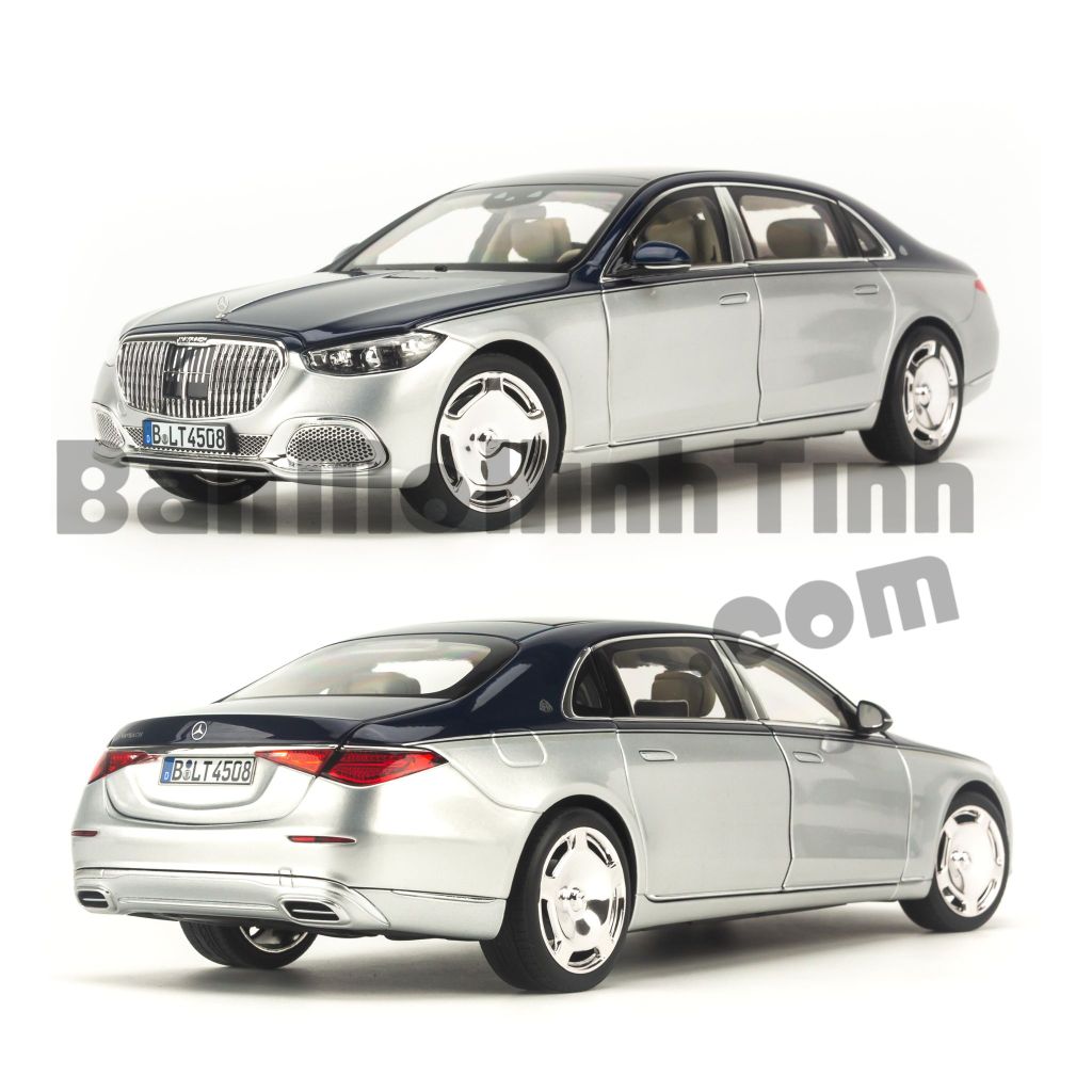 Mô hình xe Mercedes Maybach S680 W223 2021 1:18 Norev
