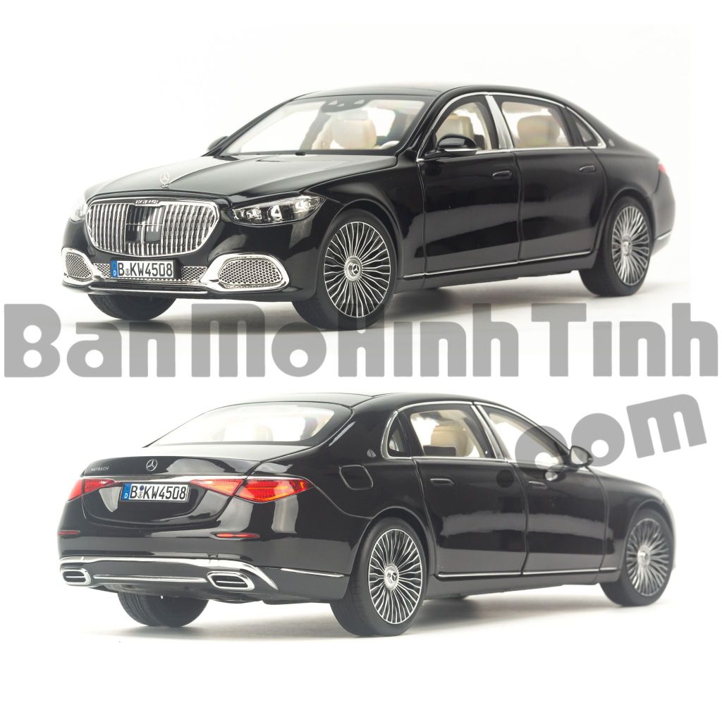 Mô hình xe Mercedes Maybach S680 W223 2021 1:18 Norev