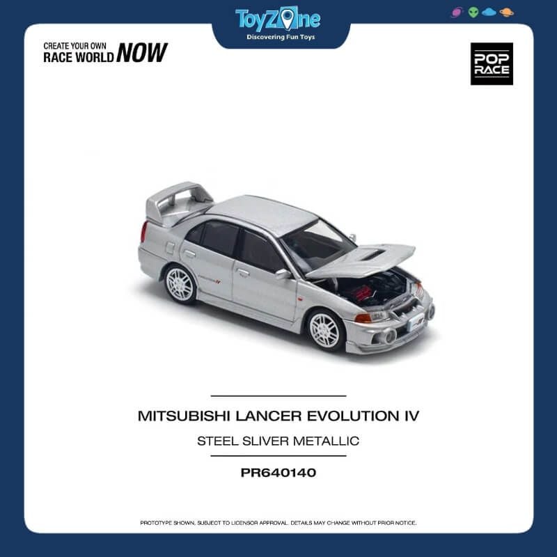 Mô hình xe Mitsubishi Lancer Evolution IV 1:64 Pop Race