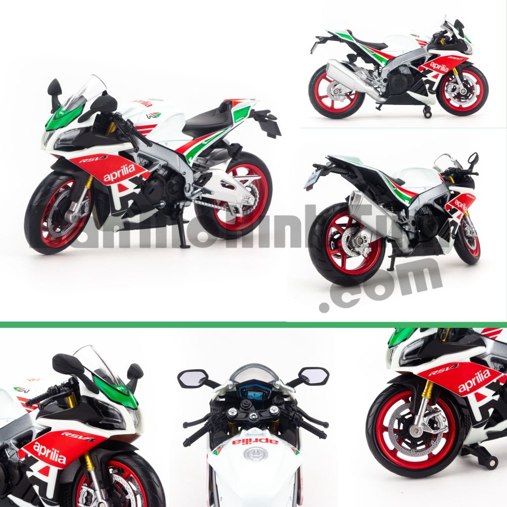 Mô hình xe mô tô Aprilia RSV4 RF 2017 1:12 Caipo