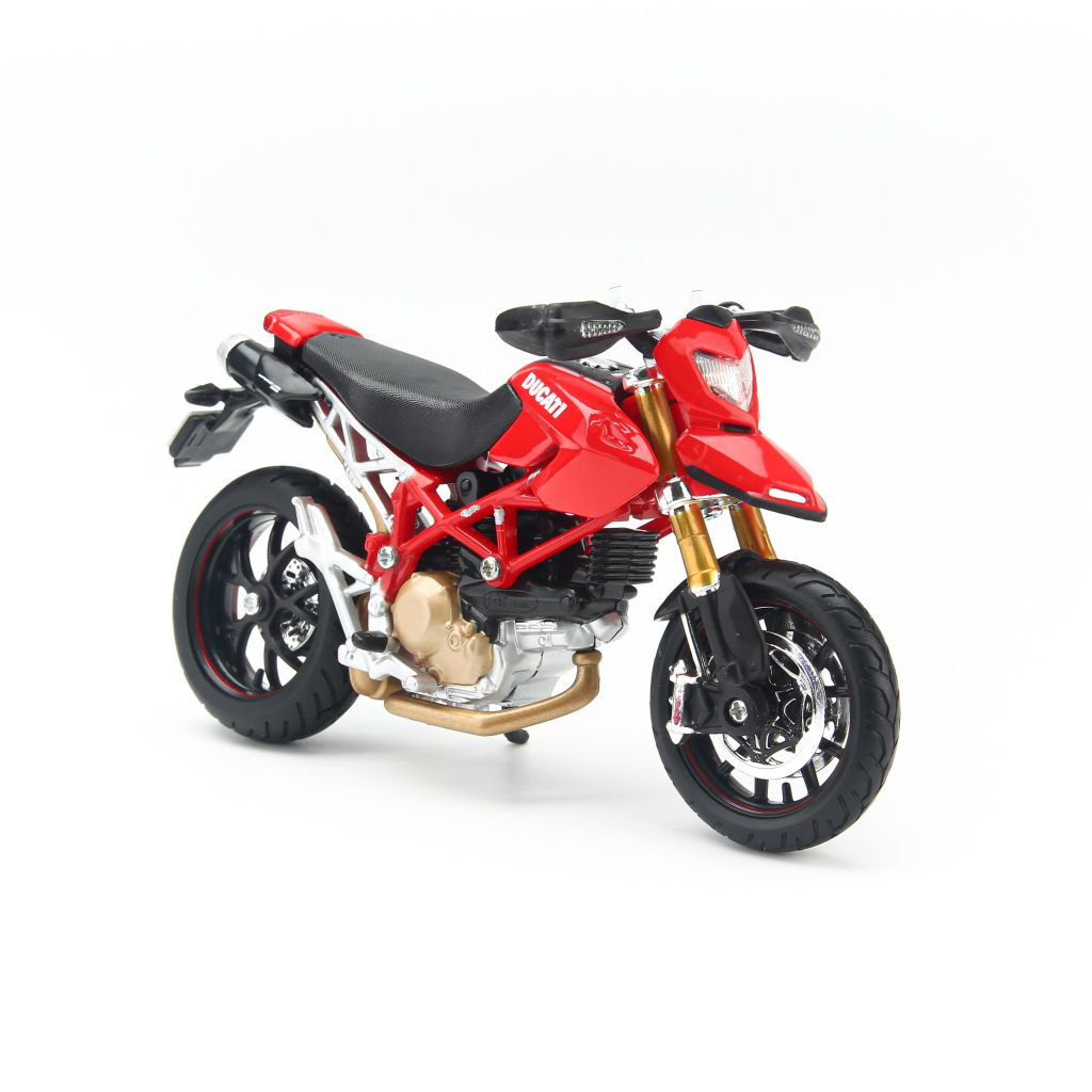  Mô hình xe mô tô Ducati Hypermotard Red 1:18 Maisto 