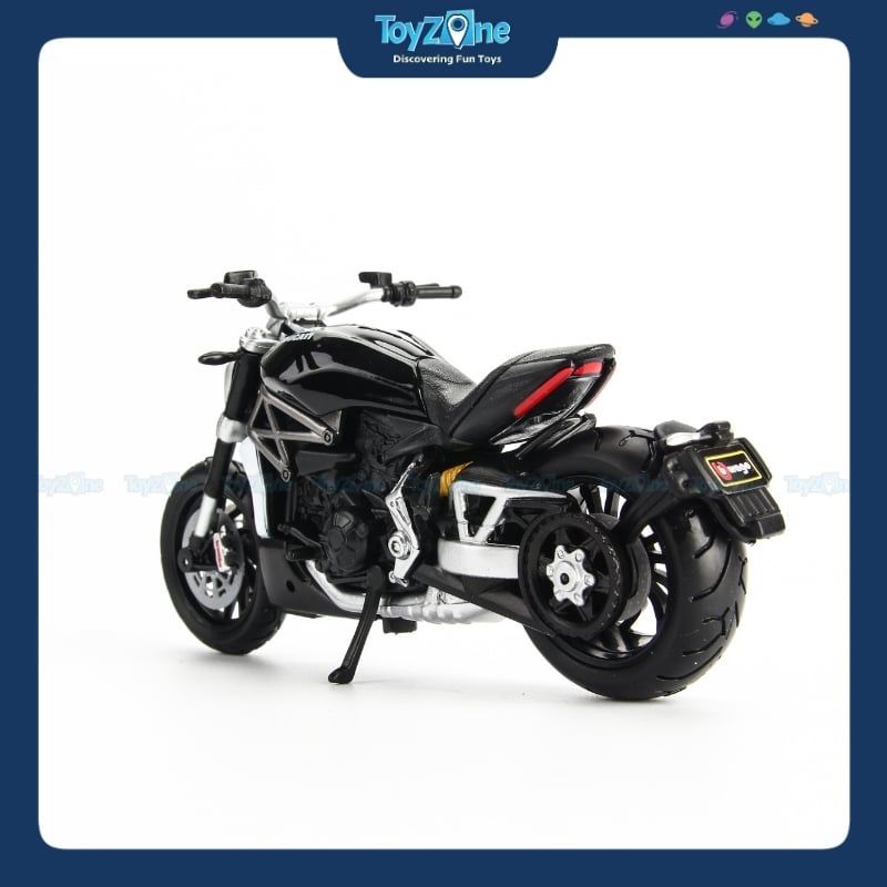 Mô hình xe mô tô Ducati X Diavel S Black 1:18 Bburago