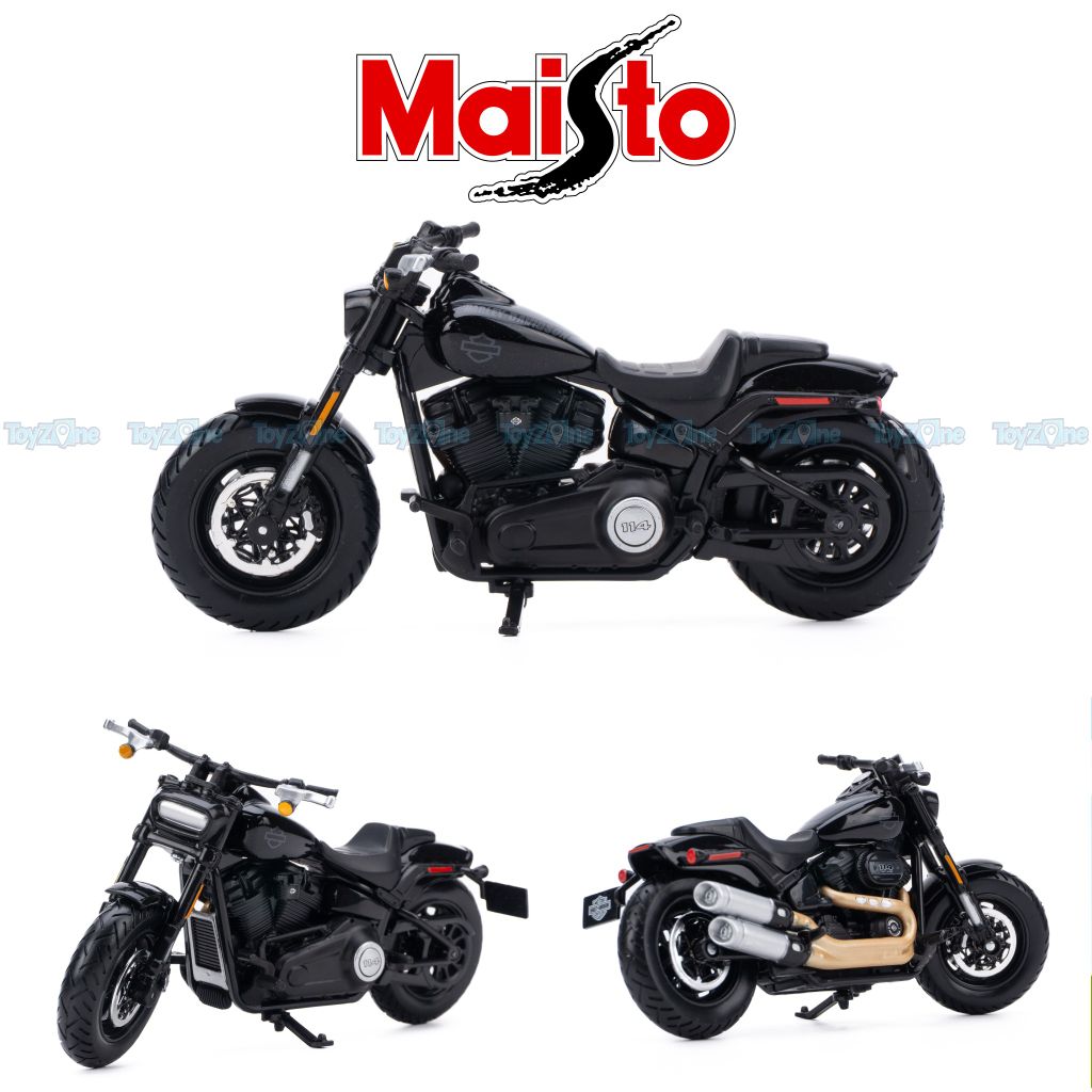 Mô hình xe mô tô Harley-Davidson Fat Bob 114 2022 1:18 MAISTO