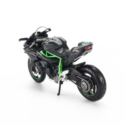 Xe mô hình mô tô Kawasaki Ninja H2R tỷ lệ 112  Phiên bản Ninja H2R sáng  đèn  Blue Mô Hình