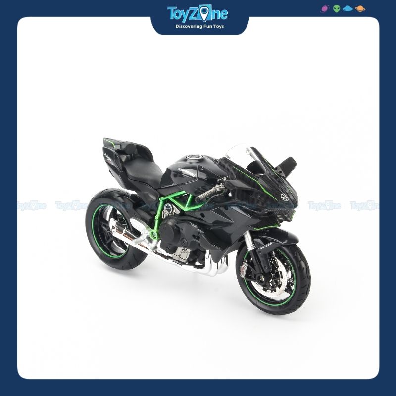 Mô hình xe mô tô Kawasaki Ninja H2R Black 1:12 Maisto