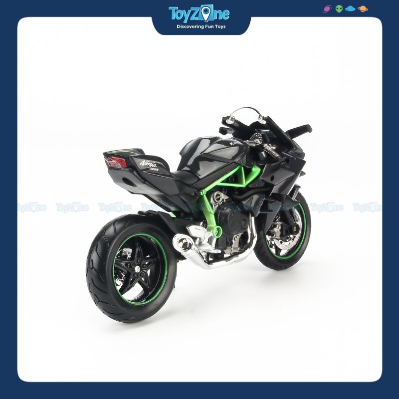 Mô hình xe mô tô Kawasaki Ninja H2R Black 1:12 Maisto