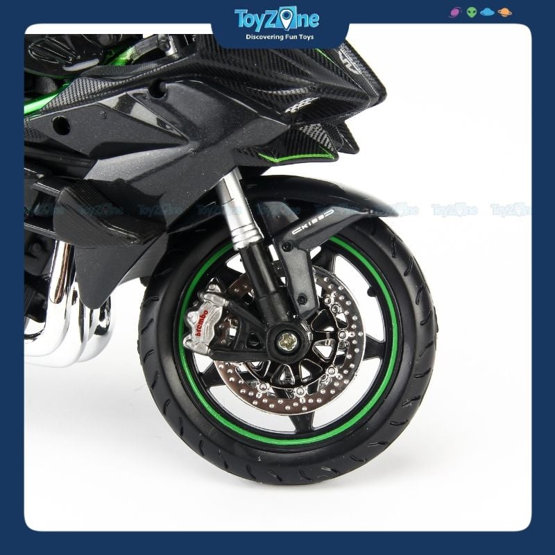 Mô hình xe mô tô Kawasaki Ninja H2R Black 1:12 Maisto