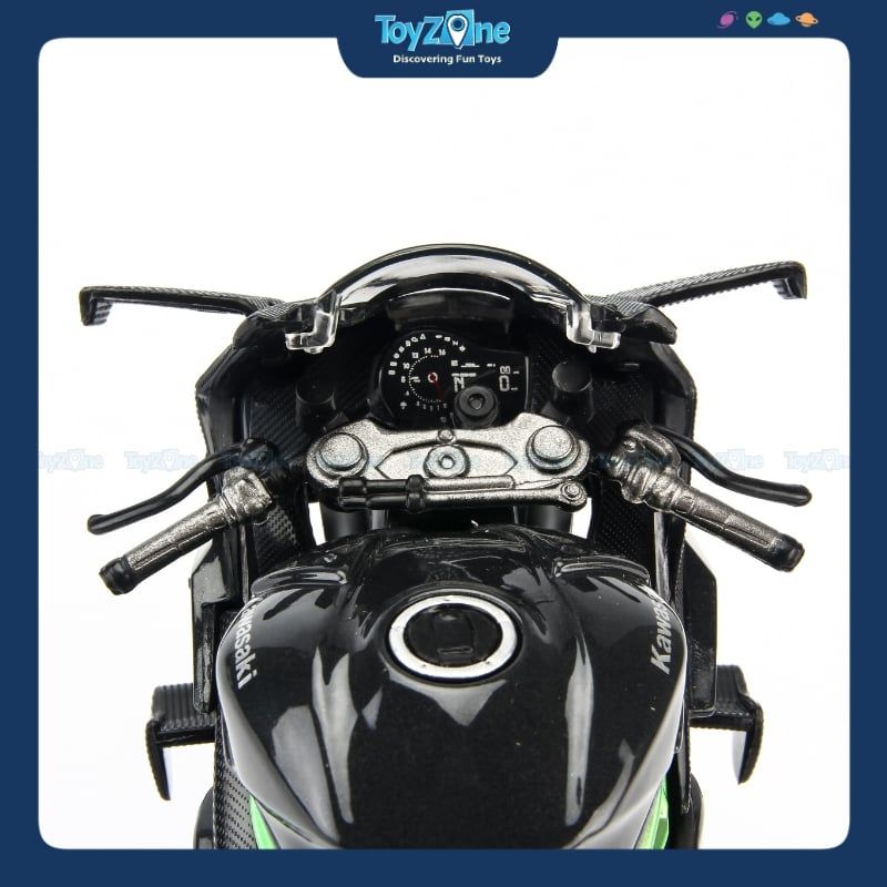 Mô hình xe mô tô Kawasaki Ninja H2R Black 1:12 Maisto