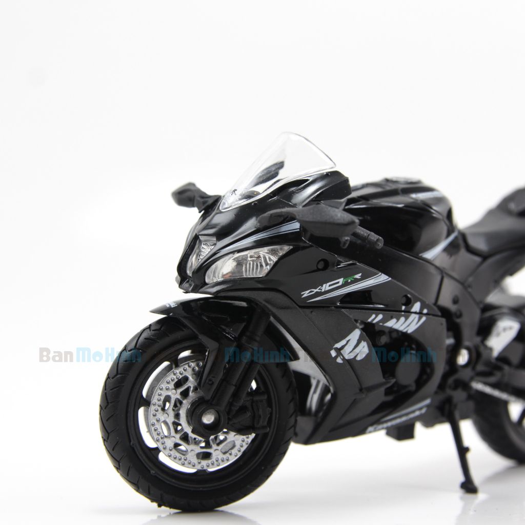  Mô hình xe mô tô Kawasaki Ninja ZX-10R 1:18 Welly 