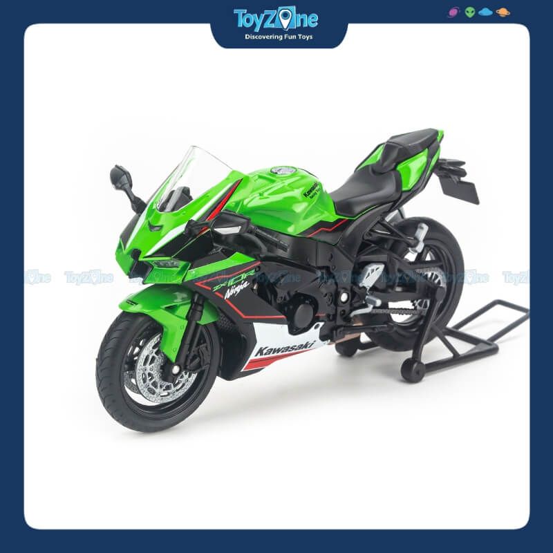  Mô hình xe mô tô Kawasaki Ninja ZX-10R 2021 1:12 Welly 