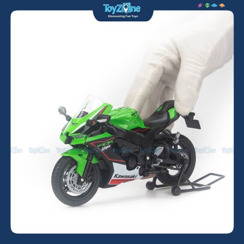  Mô hình xe mô tô Kawasaki Ninja ZX-10R 2021 1:12 Welly 