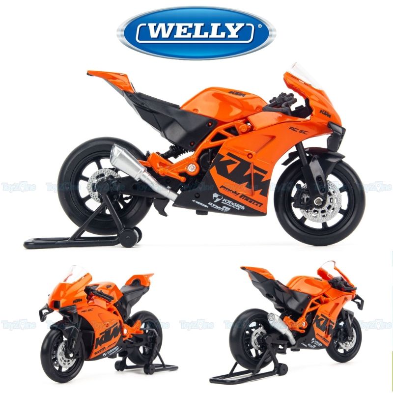 Mô hình xe mô tô KTM RC 8C 1:18 Welly