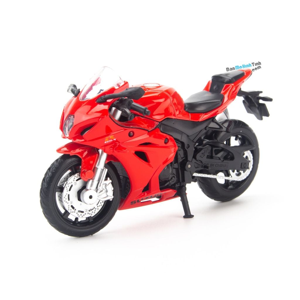 Mô hình xe mô tô Suzuki GSX-R1000 1:18 Caipo Red (1)