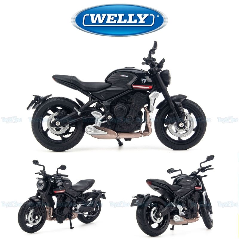 Mô hình xe mô tô Triumph Trident 660 1:18 WELLY