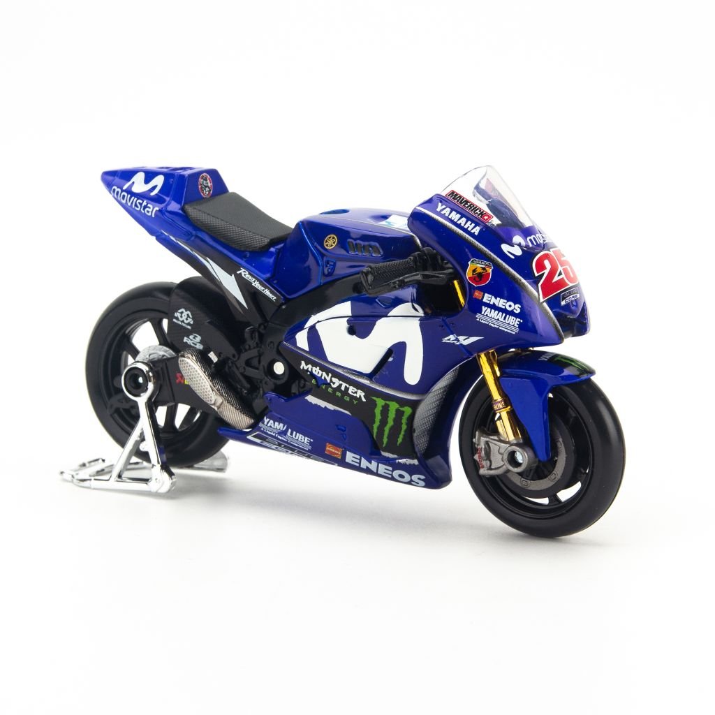 Mô hình xe mô tô Yamaha Team Moto GP 25 2018 1:18 Maisto- 31594-25