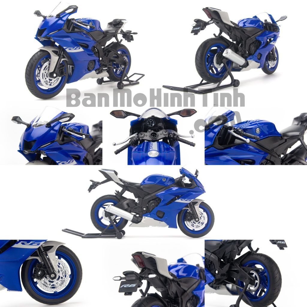 Mô hình xe moto YAMAHA YZF R6 2020 tỉ lệ 112  Lazadavn