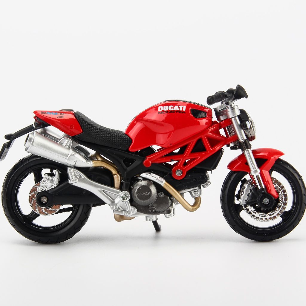 Mô hình xe mô tô Ducati Monster 696 1:18 Maisto (3)