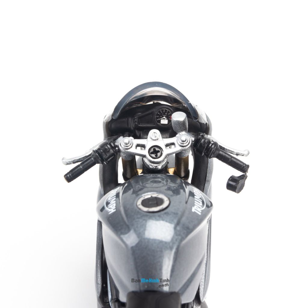 Mô hình xe mô tô Triumph Daytona 675 1:18 Welly Grey (8)