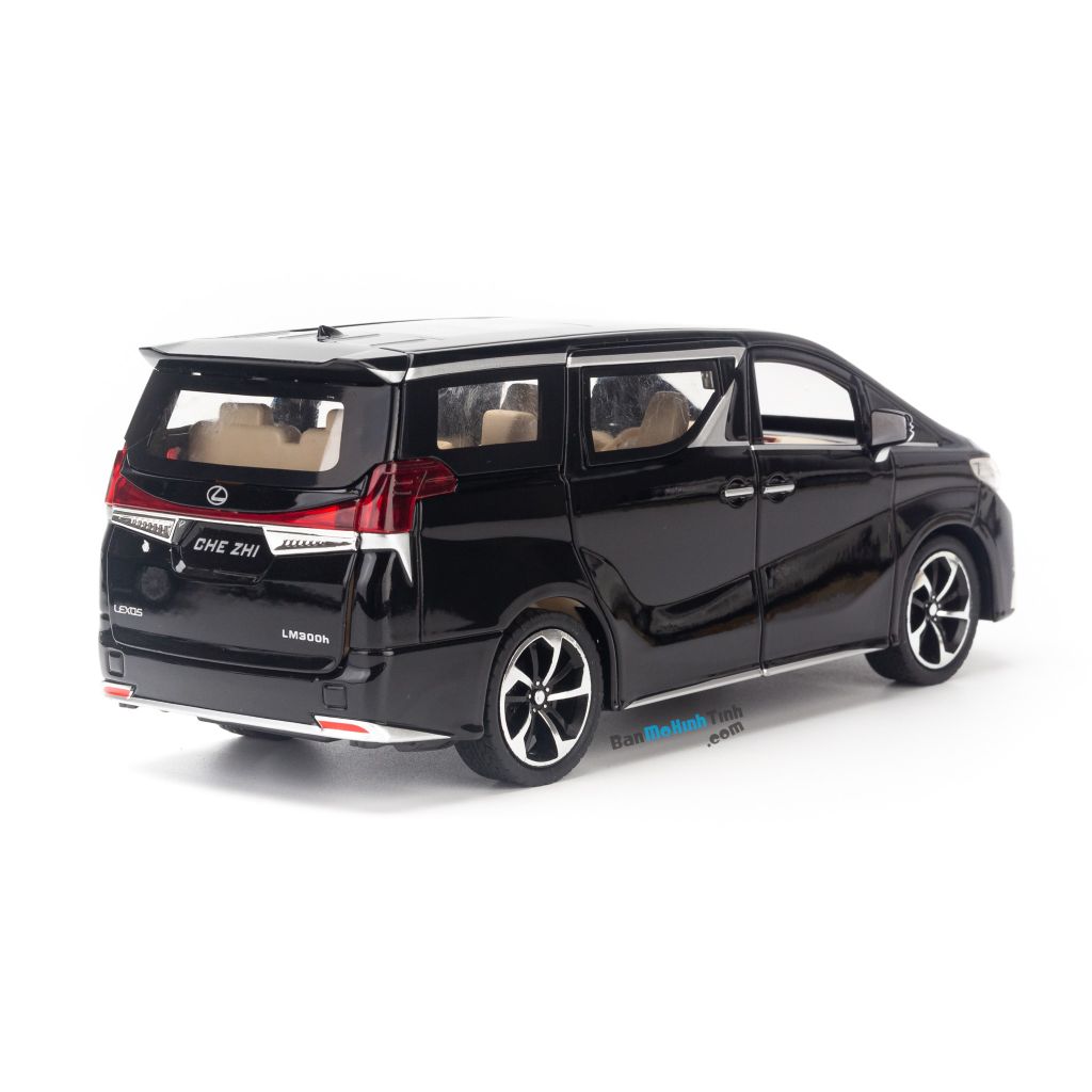 Mô hình xe mpv Lexus LM300 1:24 Chezhi black (2)
