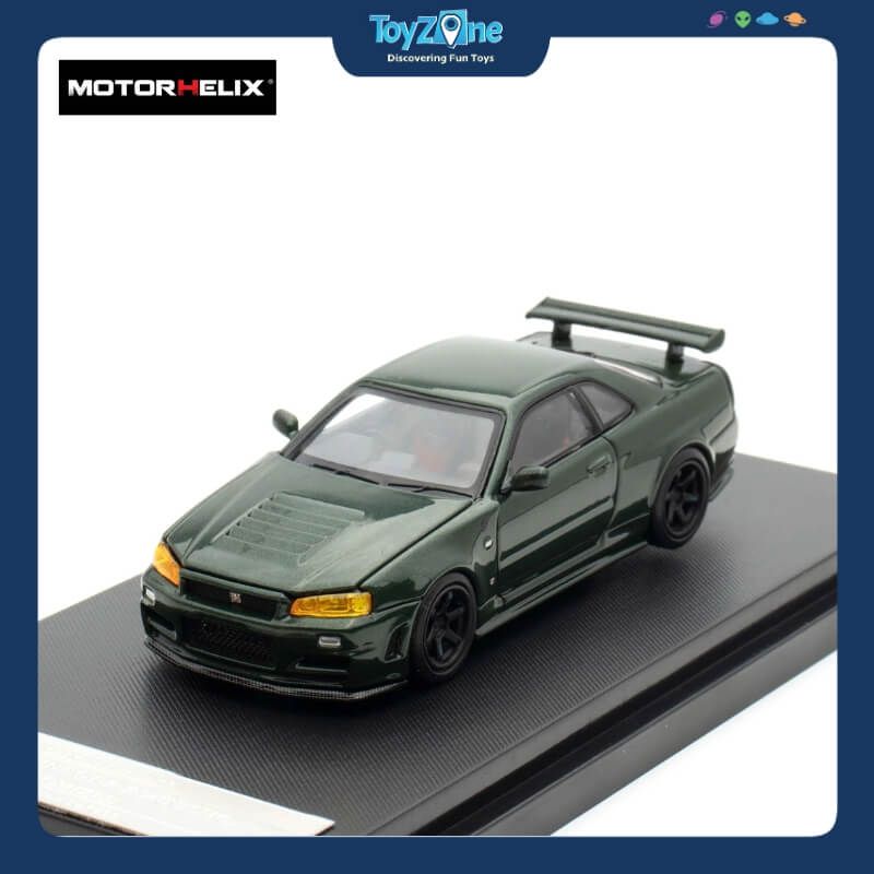  Mô hình xe Nissan GT-R ( NISMO ) R34 CRS 1:64 MOTORHELIX 