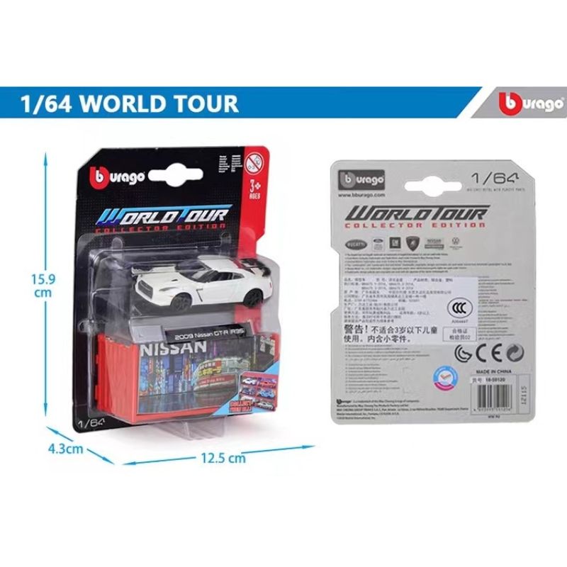 Mô hình xe Nissan GT-R R35 2009 1:64 BBURAGO