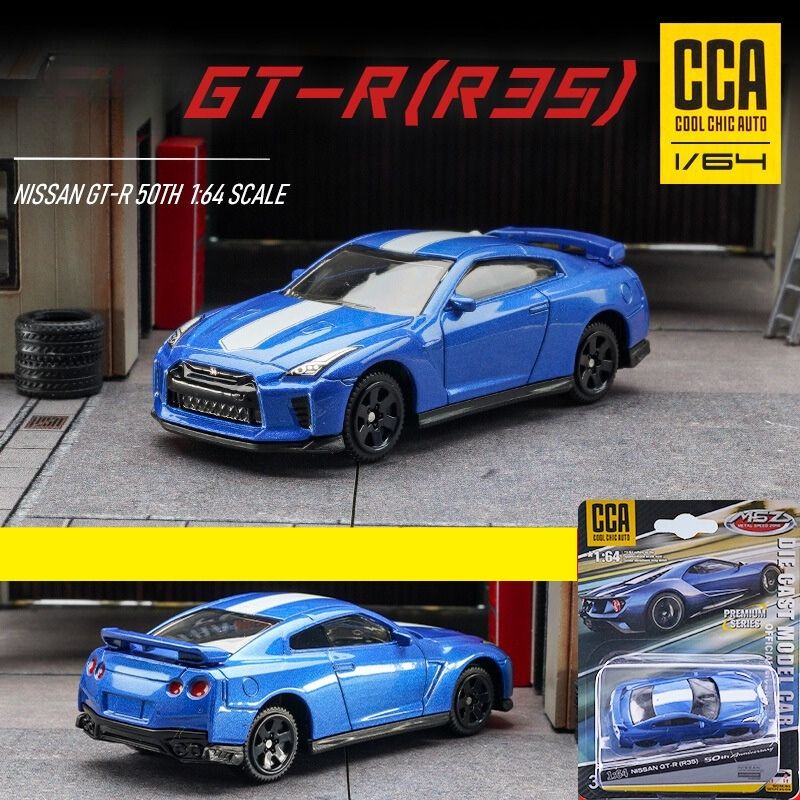 Mô hình xe Nissan GTR R35 50th Anniversary 1:64 CCA
