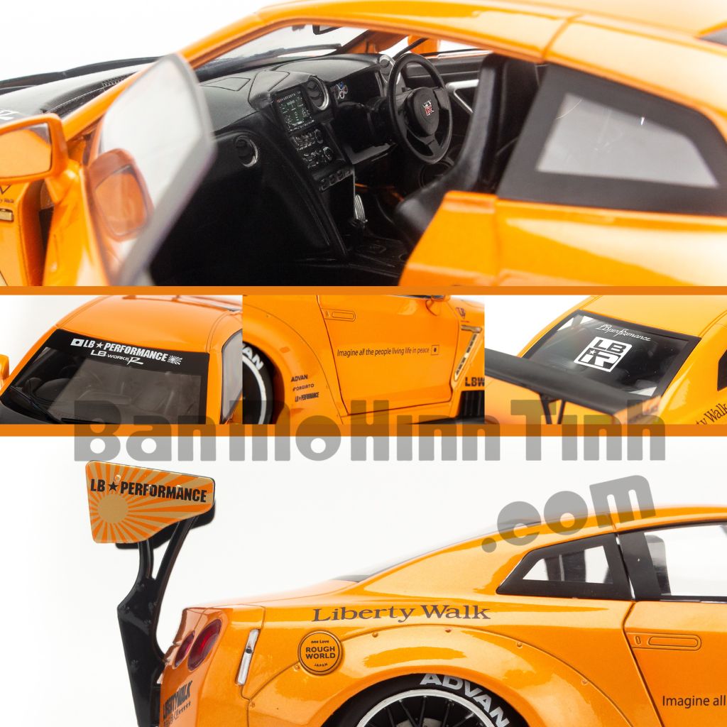 Mô hình xe Nissan GTR R35 LBWK 1:18 Solido – banmohinhtinh.com