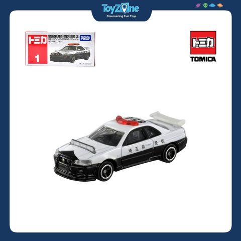Mô hình xe Nissan Skyline GT-R ( BNR34 ) Police Car No.1 1:62 TOMICA