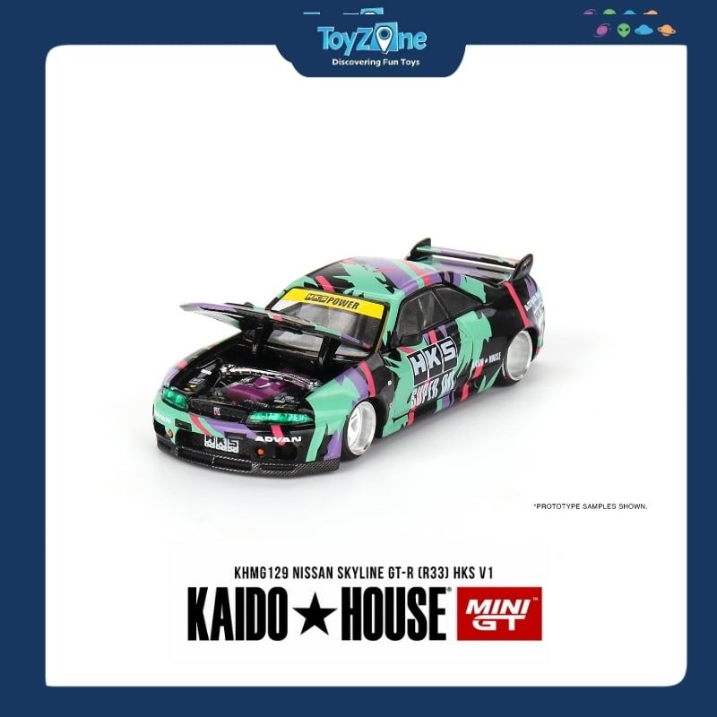 Mô hình xe Nissan Skyline GT-R ( R33 ) 1:64 KAIDO HOUSE x MiniGT
